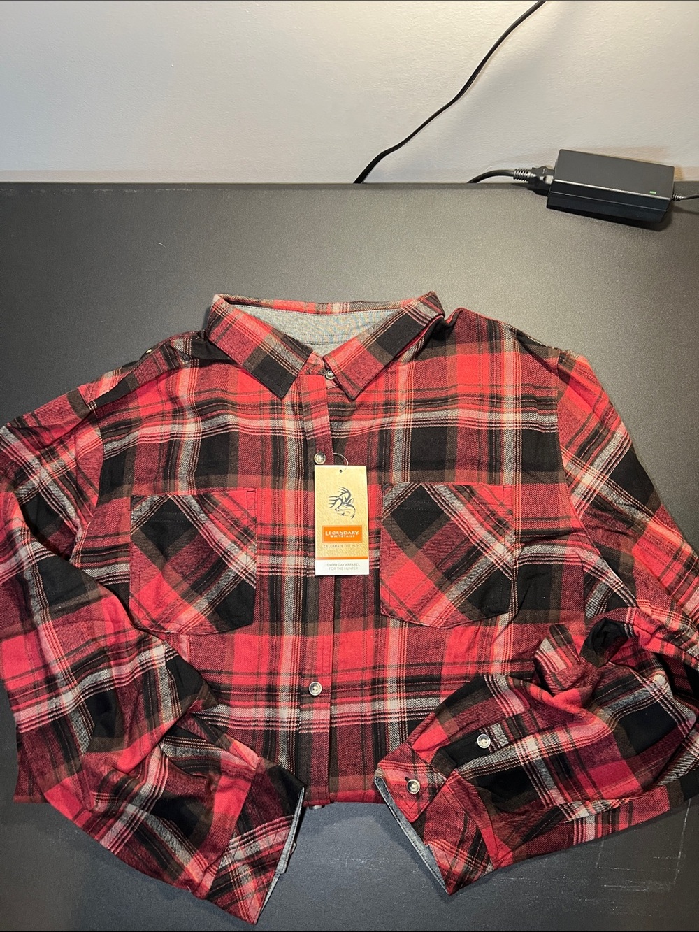 Legendary Whitetails Red and Black Plaid Button-Down Shirt